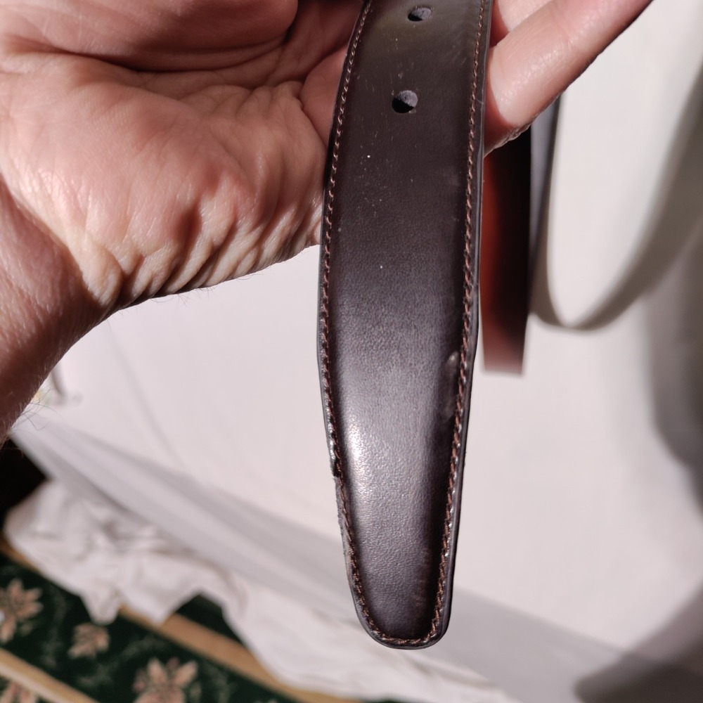 Torino Black European Tanned Cowhide Leather Belt 4531  USA Size 60 1"x66" NWT - Picture 13 of 16